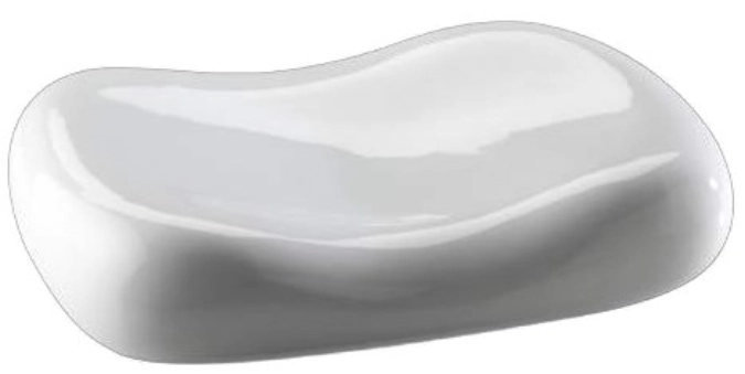 DONNA Porzellankissen DONNA Porzellan, weiss, 33x22cm, H7cm