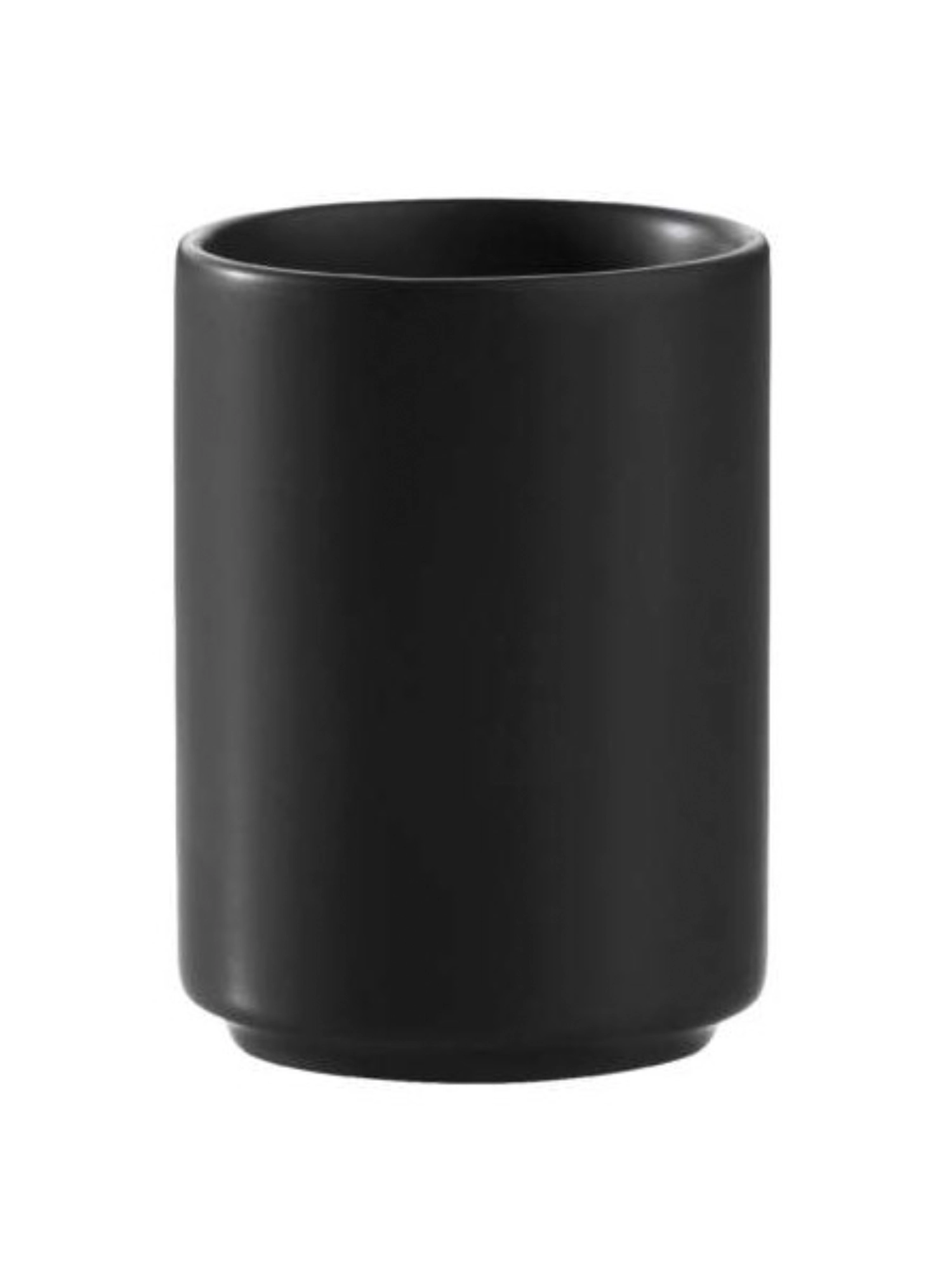 Set de 6 miniatures, porcelaine, noir, d5.3cm, h7cm, 0.1l