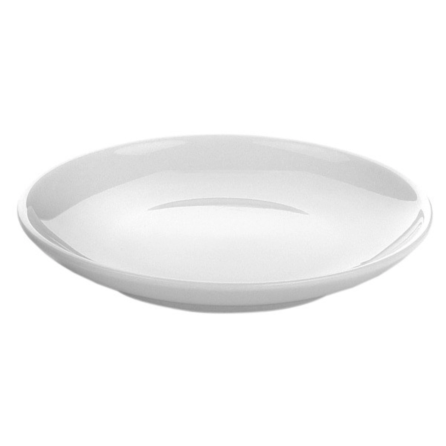 Set de 12 assiettes miniatures plates, porcelaine, blanc, D1
