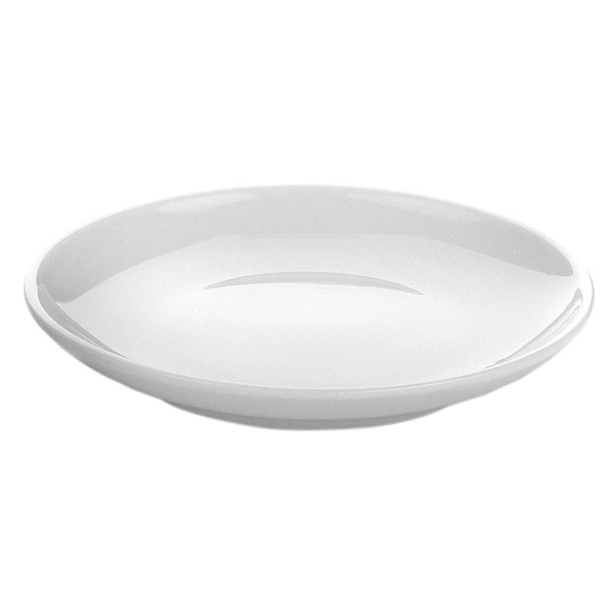 Set de 12 assiettes miniatures plates, porcelaine, blanc, D1
