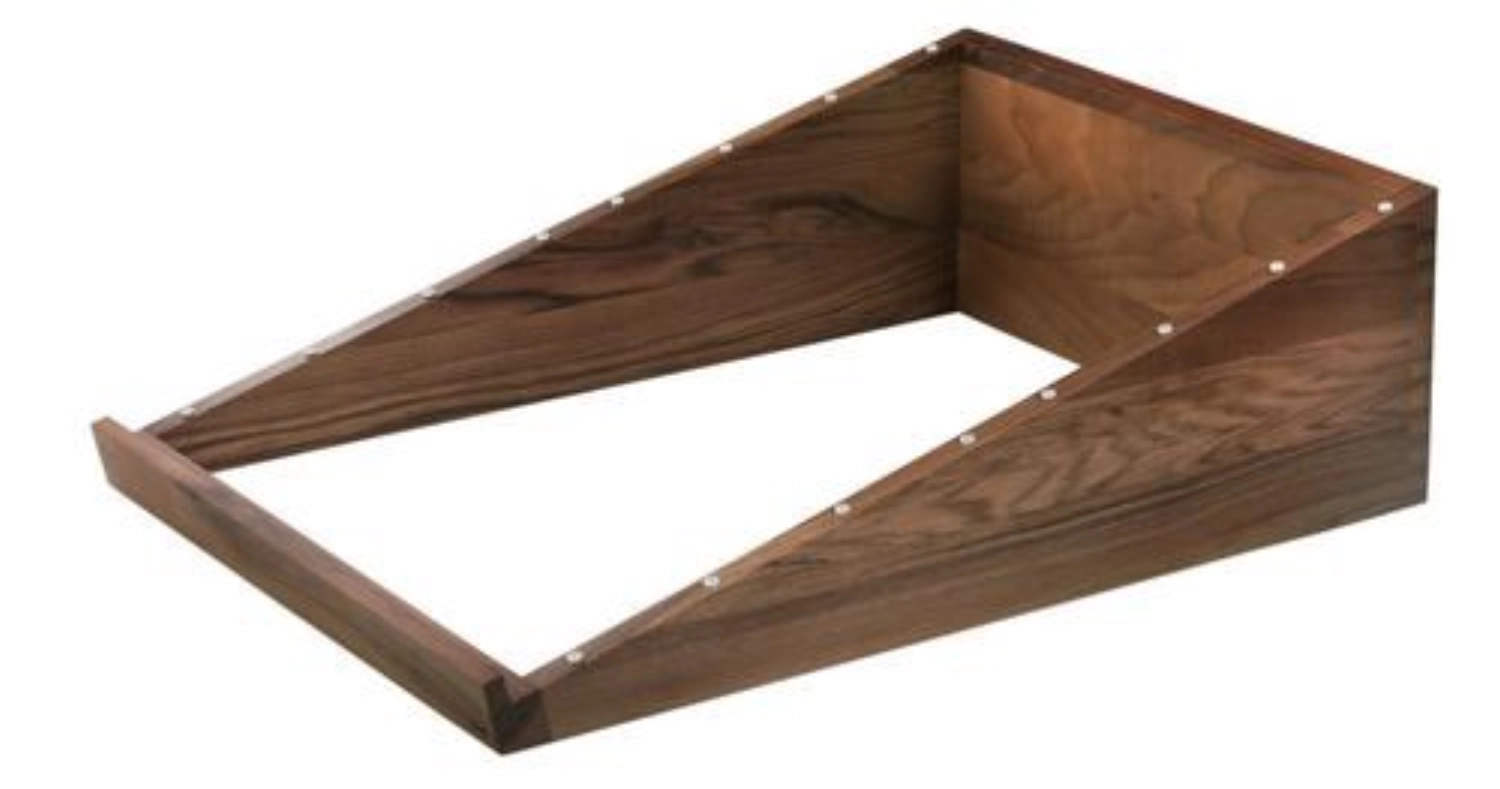 SOLID Porte-plateaux incliné en noyer 72.5x51cm