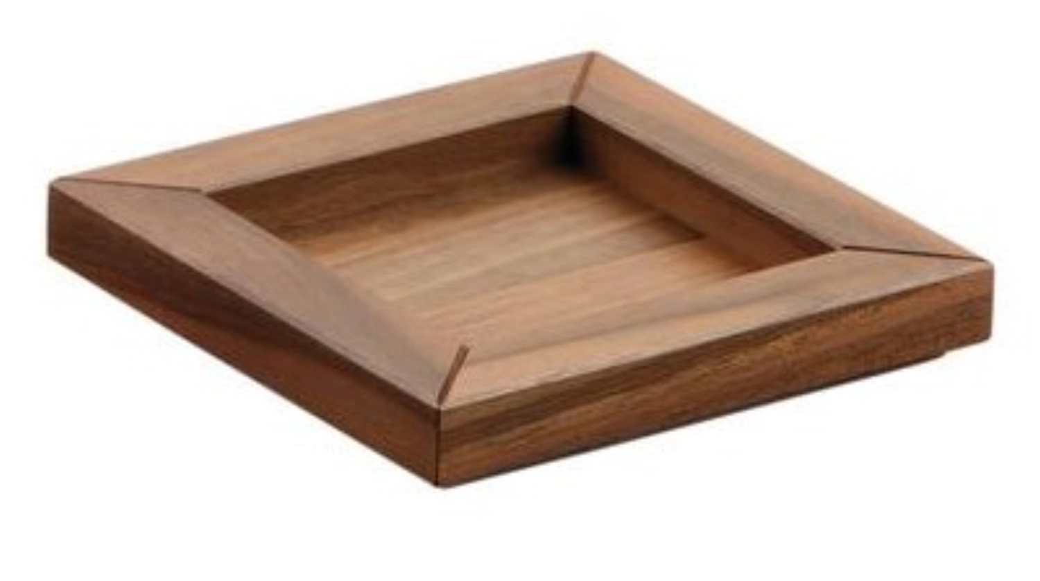 SOLID Plateau en noyer massif, 15.2x15.2x2.5cm