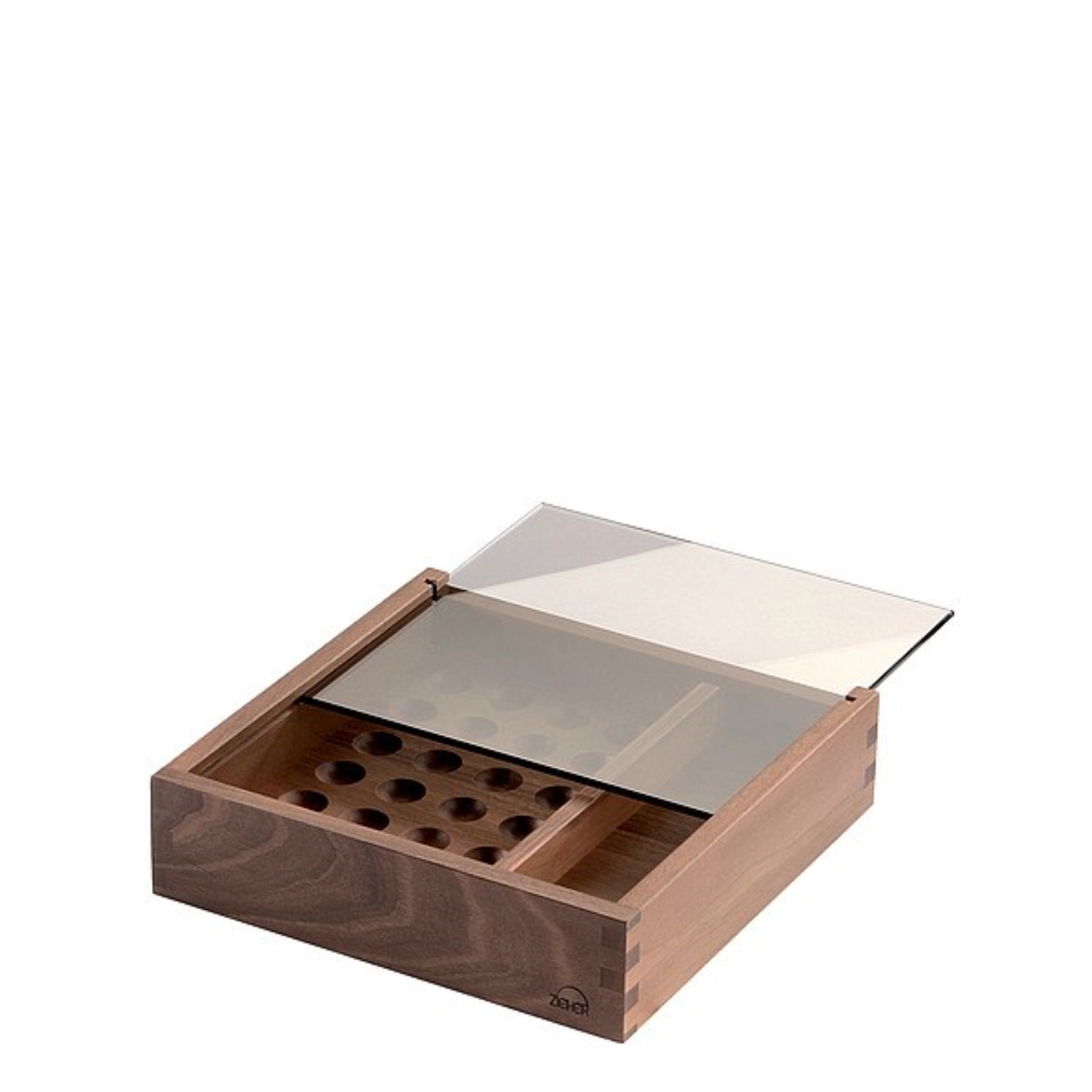 SOLID Boîte de présentation des chocolats, bois de noyer 23.