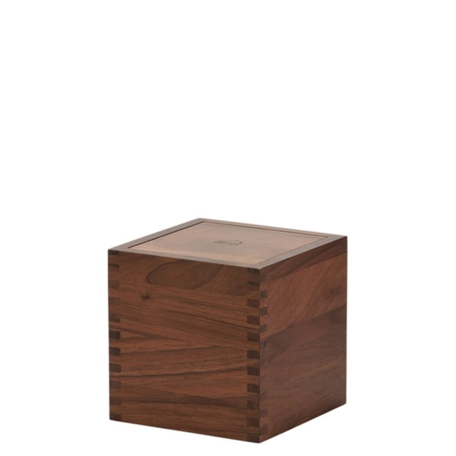 2 x SOLID Présentoir de buffet en bois de noyer, 12x12x12cm