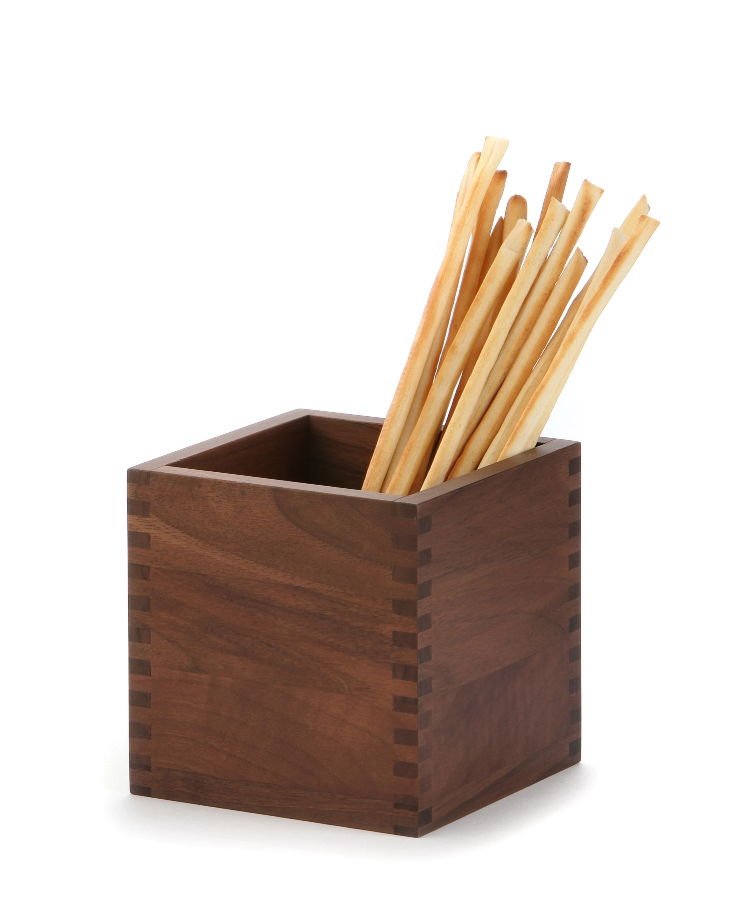 2 x SOLID Présentoir de buffet en bois de noyer, 12x12x12cm