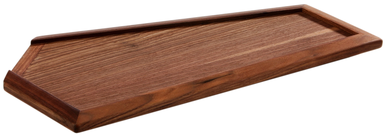 Tablett SOLID Keramikeinlage (Walnuss), geölt 46,5x23x3cm