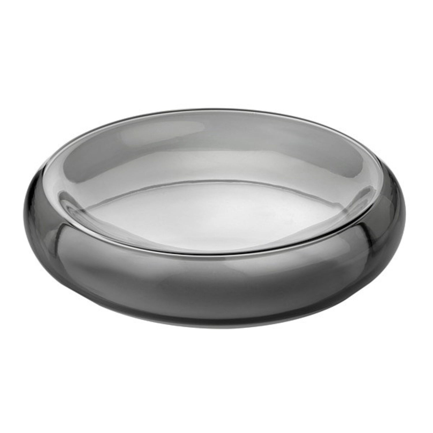 DUPLEX coupe en verre, gris D35cm, H7.5cm
