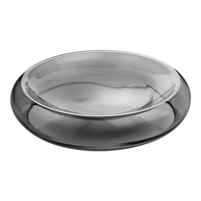 DUPLEX coupe en verre, gris D46cm, H10cm
