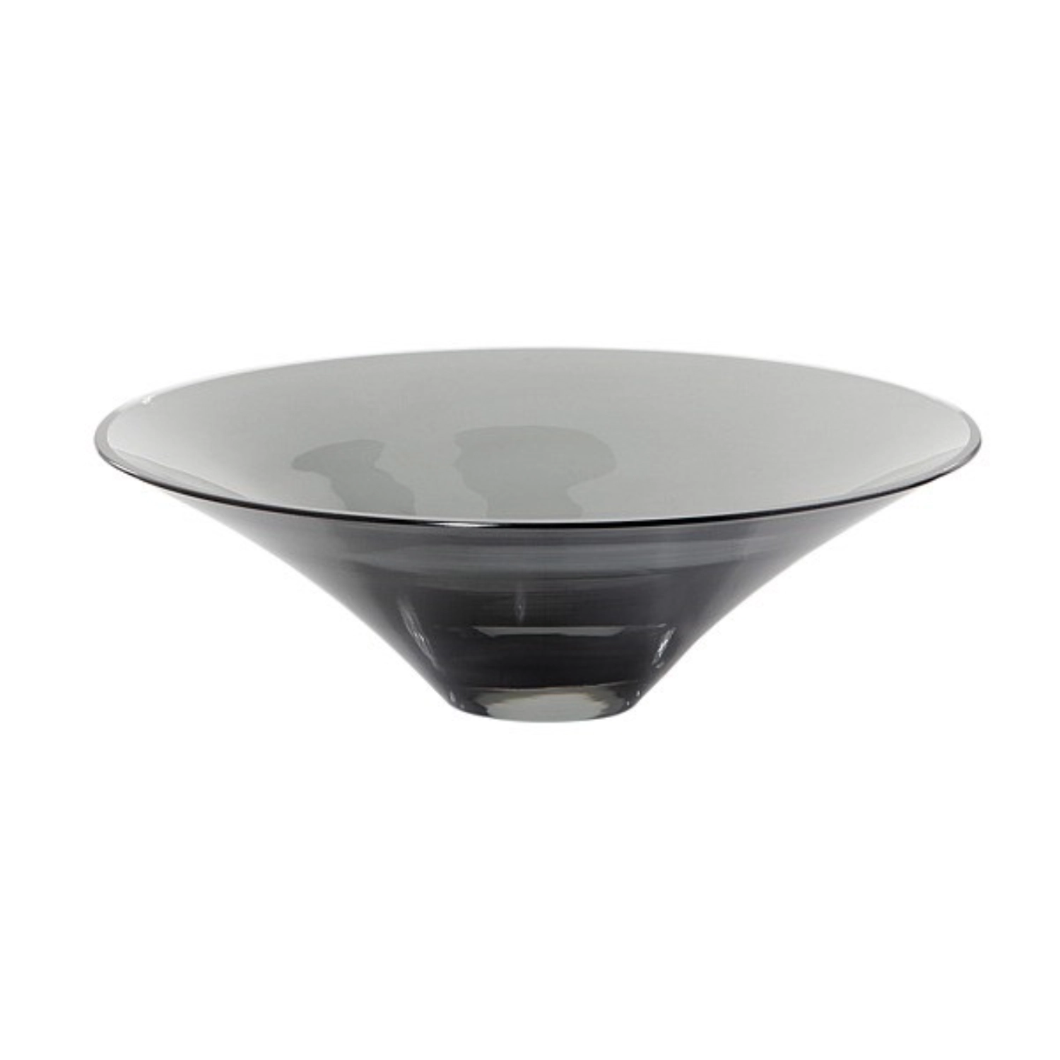 Glasschale, grau D17cm, H5.5cm, 0.3L