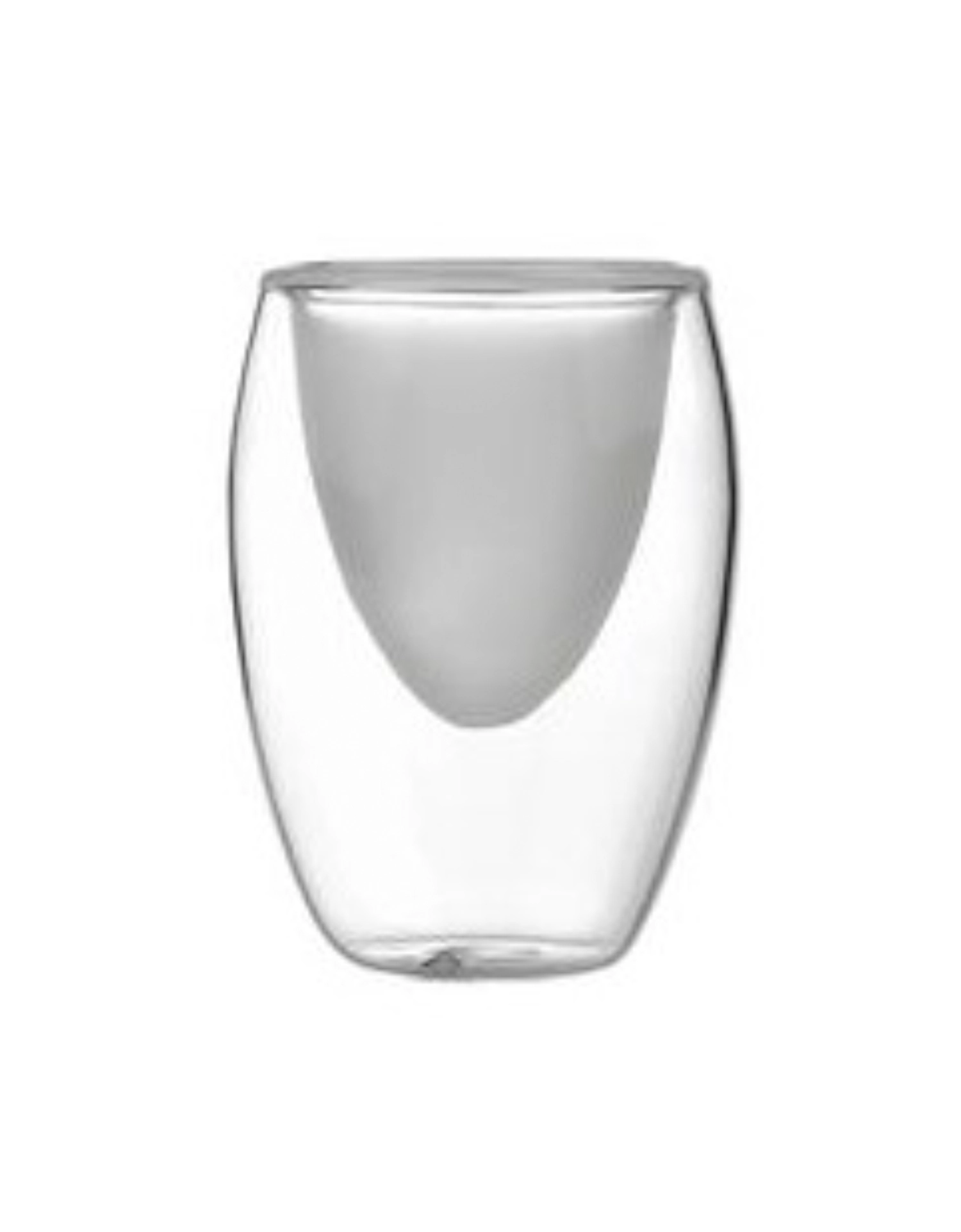 6er Set Glasschälchen, doppelw. satiniert/klar, D6cm, 0.05L