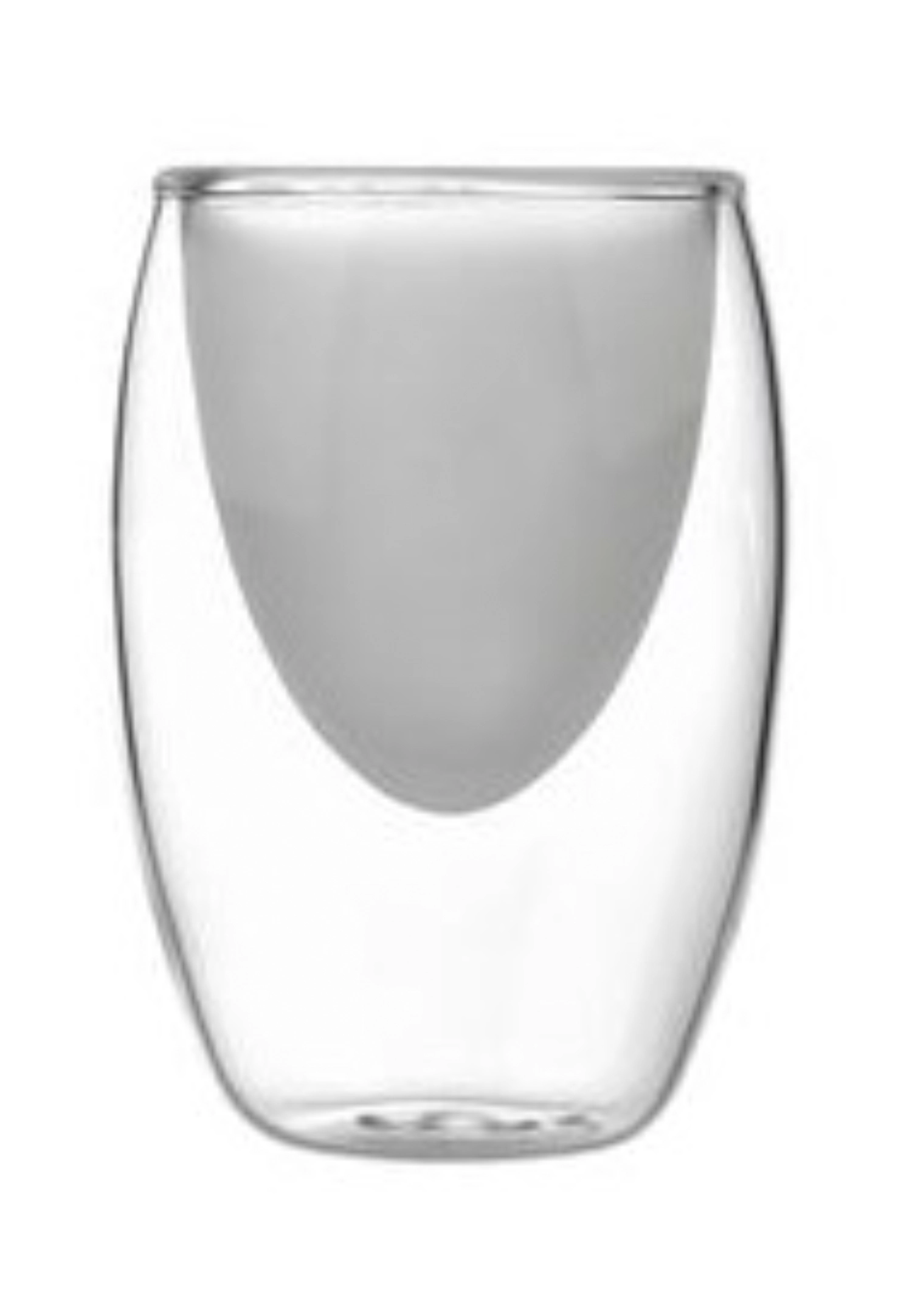 6er Set Glasschälchen, doppelw. satiniert/klar, D6.5cm 0.08L