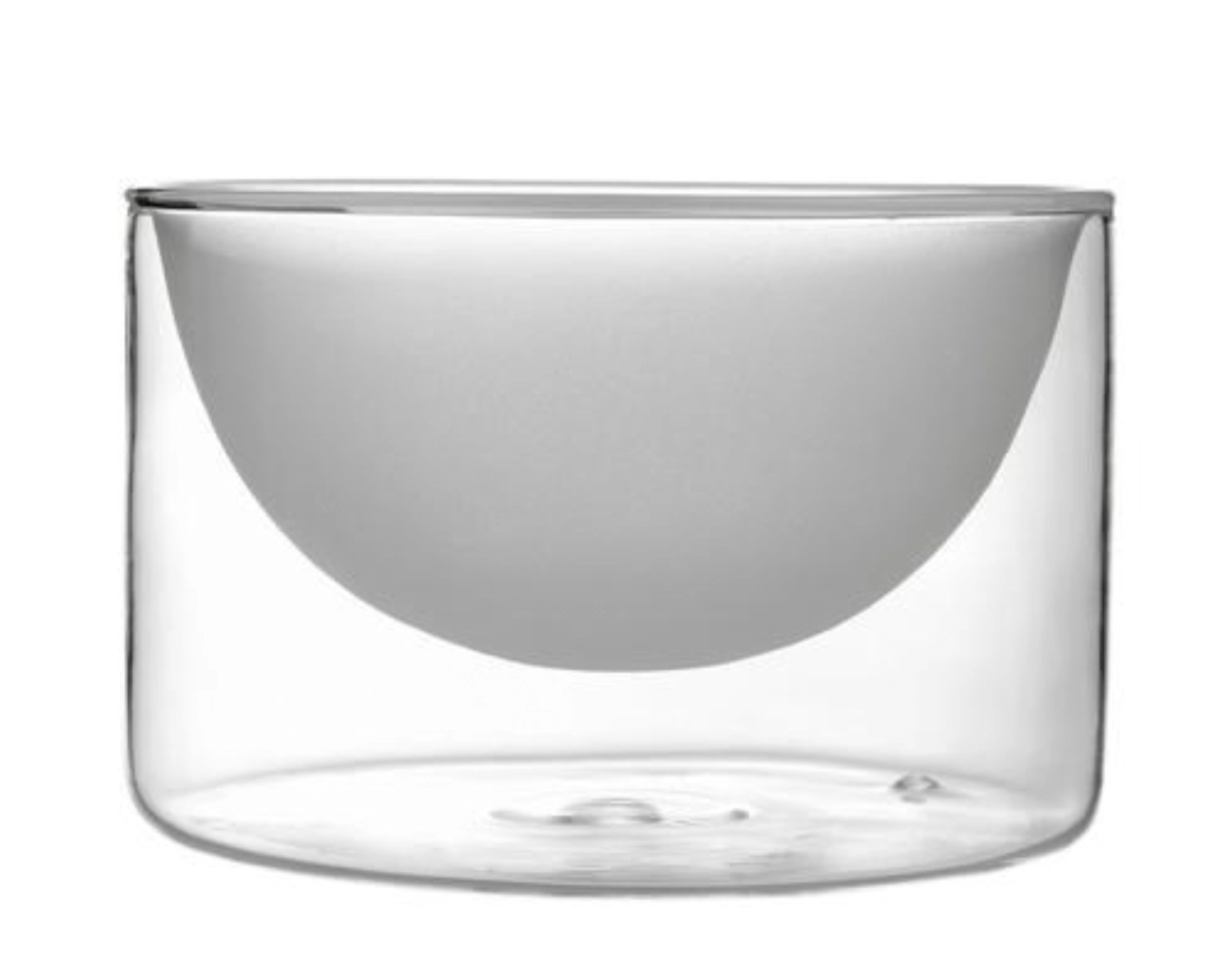 6er Set HALFMOON Schale, doppelw., sat./klar, D12cm, H7.5cm