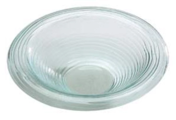 Coupe à buffet en verre, transparent D45cm, H11cm
