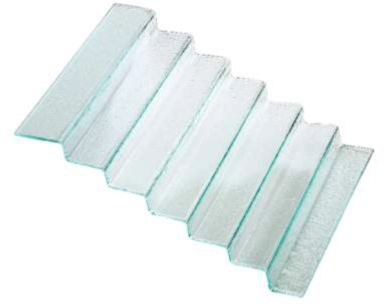 Glas-Treppe, klar 55x42xcm