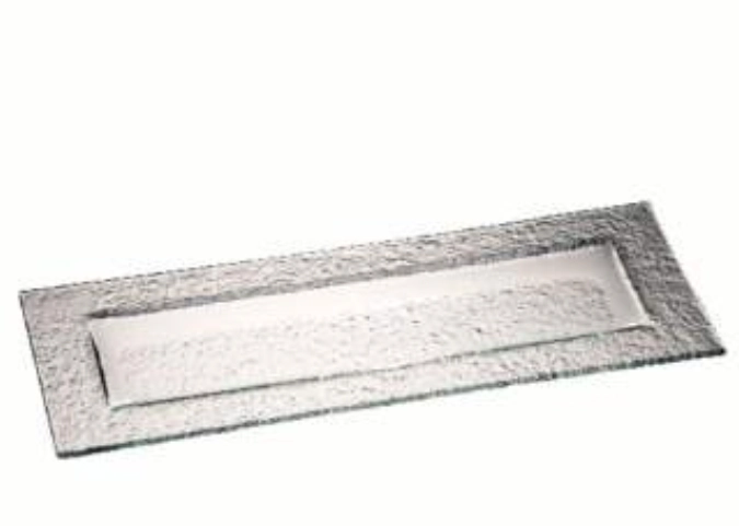 Glasplatte, klar 33x12cm