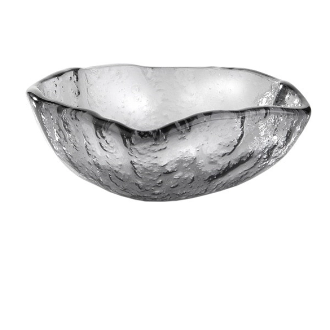 12er Set Glasschälchen, schwarzgrau, D8cm, H3cm