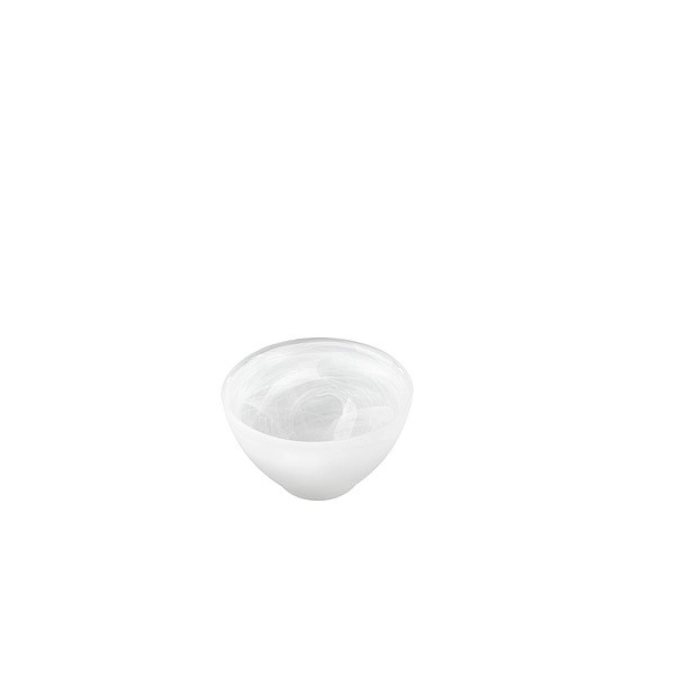 6er Set UNIQUE Glasschale, marmoriert/satiniert, D10cm 0.2L