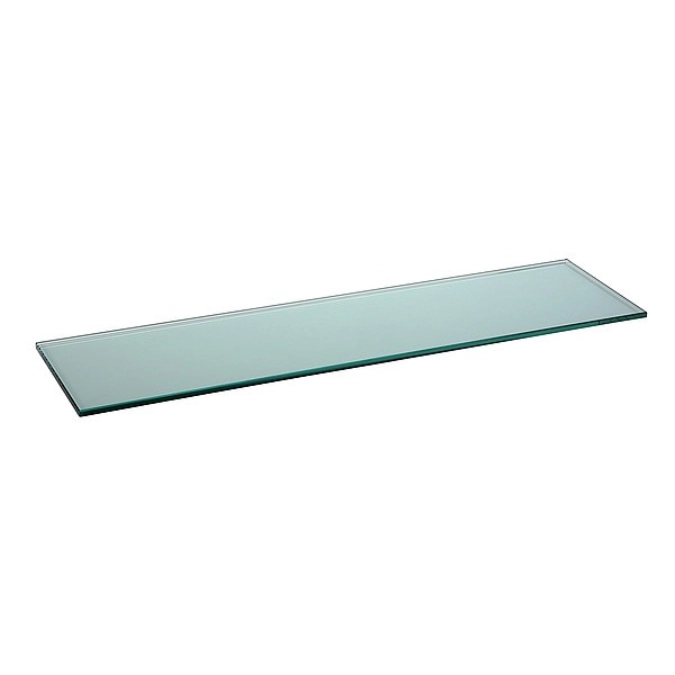 Glas-Buffetplatte, klar, gehärtet, 80x21cm