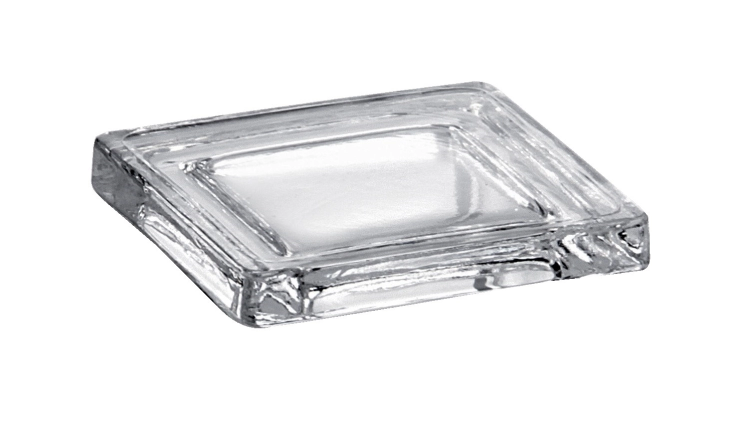 12er Set Glas-Miniatur/Deckel für 5254+5255, klar, 4.9x4.9cm