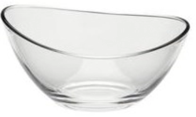 Lot de 6 coupes en verre ovales, claires, D7.5cm, H3.5cm, 0.