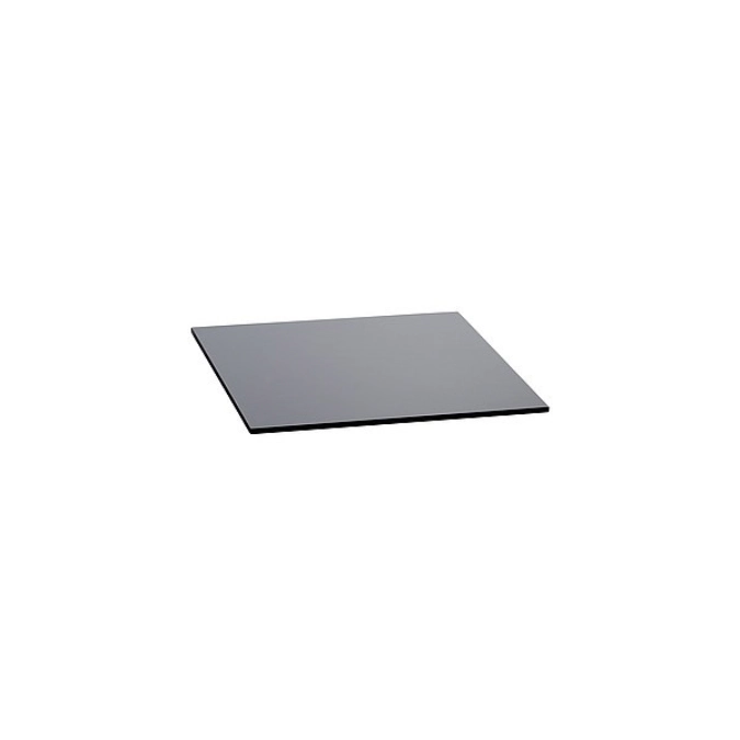 Plateau de buffet stratifié, gris foncé, 42x42x0.8cm