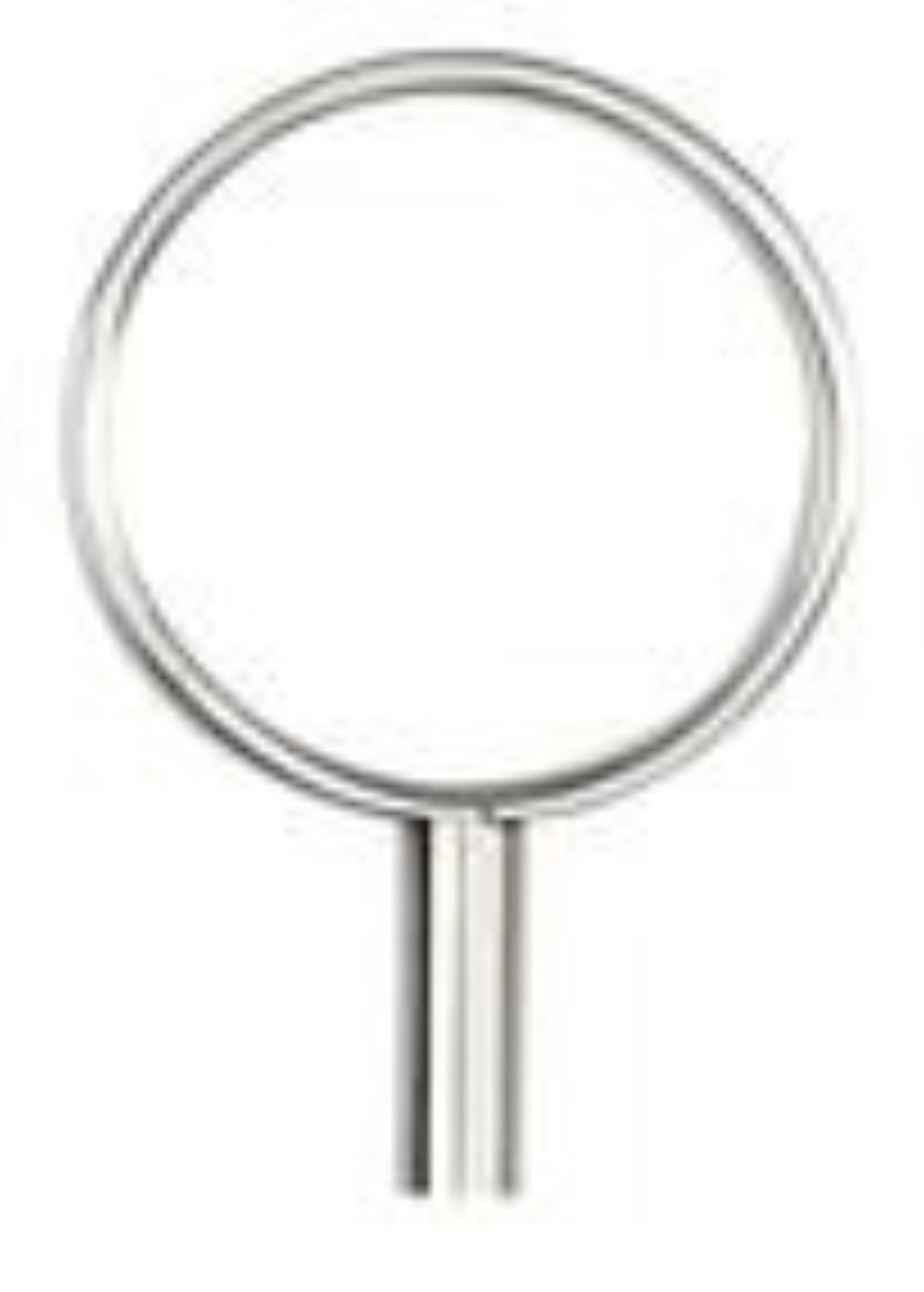 10er Set Aufsatz Ring S, Edelstahl, poliert, D2.8cm