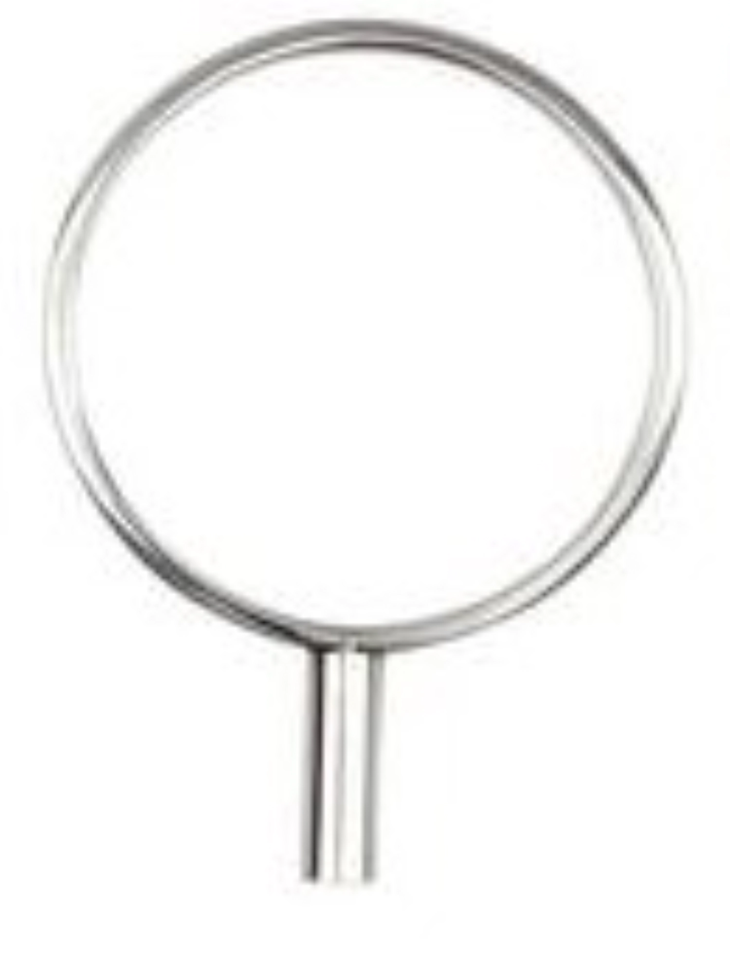 10 pcs. bague M, acier inoxydable, poli, D3.8cm