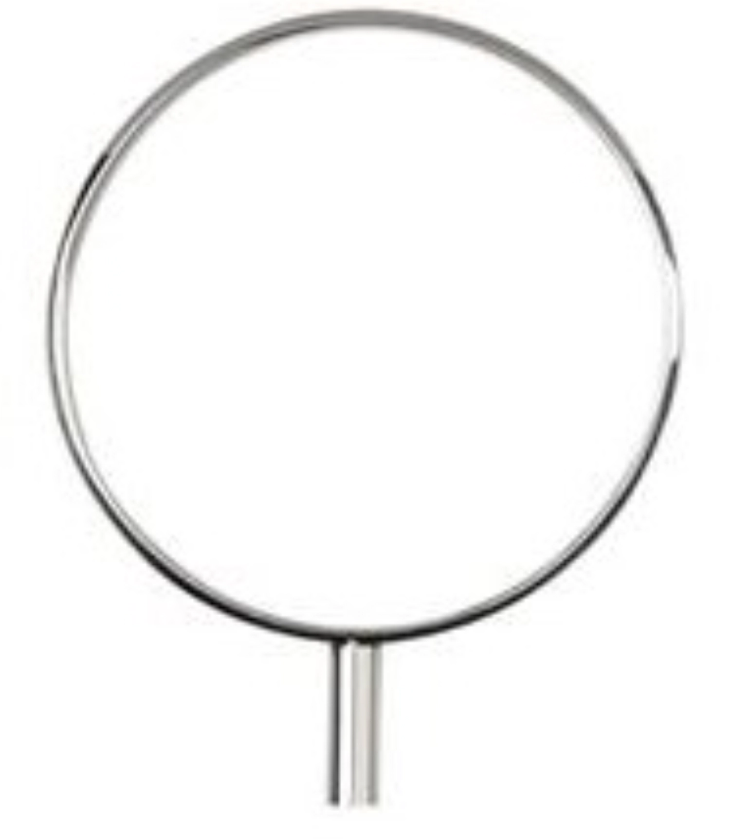 10er Set Aufsatz Ring L, Edelstahl, poliert, D5,6cm