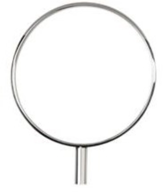 10er Set Aufsatz Ring L, Edelstahl, poliert, D5,6cm