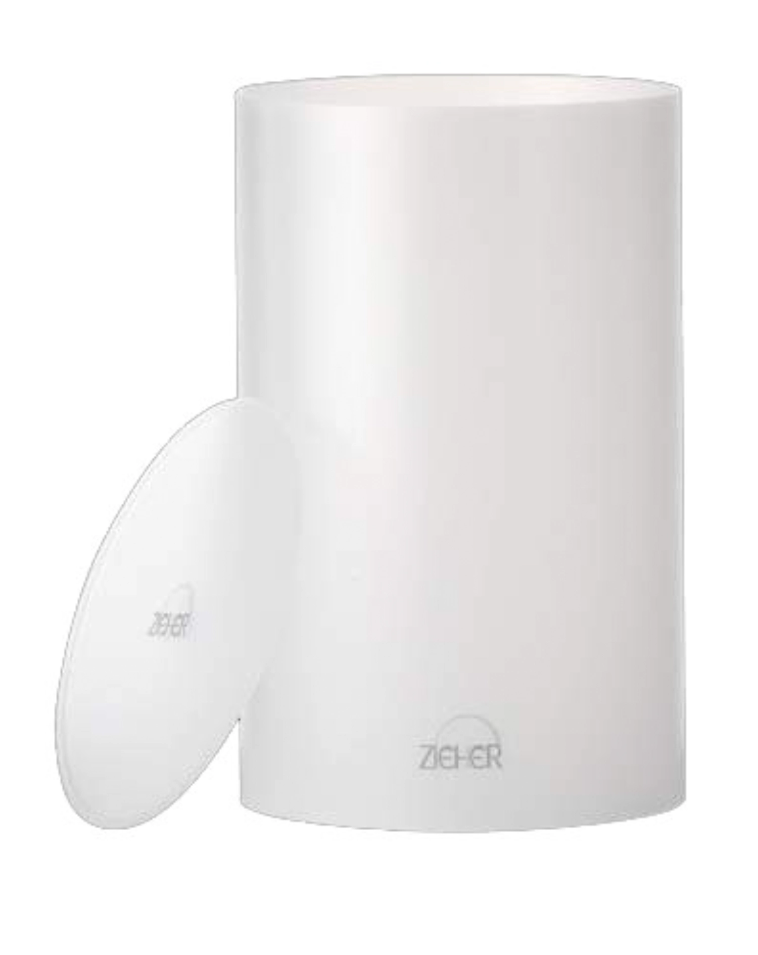 3er Set Röhre, Acryl, satiniert, weiss, D15cm, H24cm