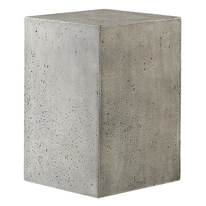 KONKRET! Buffetdisplay, hellgrau 24x24cm, H36cm