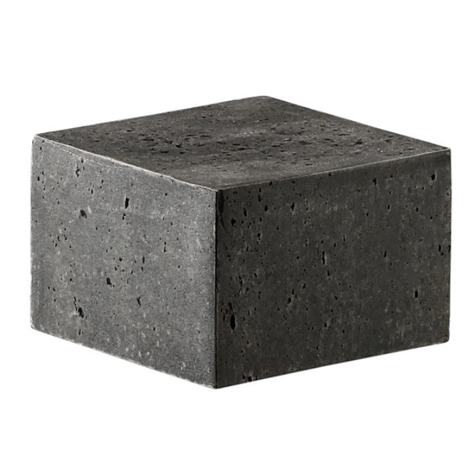 2er Set KONKRET! Buffetdisplay, dunkelgrau, 12x12cm, H8cm