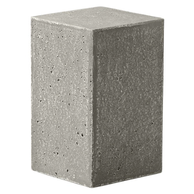 2er Set KONKRET! Buffetdisplay, hellgrau, 12x12cm, H20cm