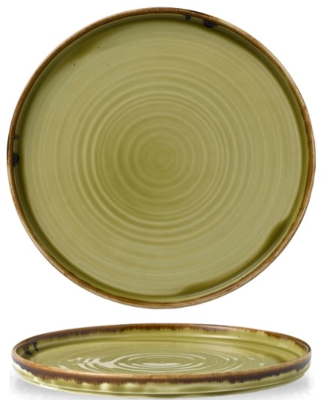 Harvest Green Assiette gaufrée