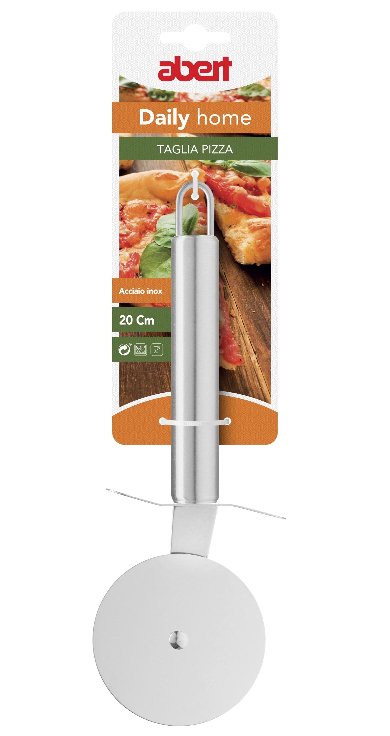 Daily home coupe-pizza en acier inoxydable 20cm
