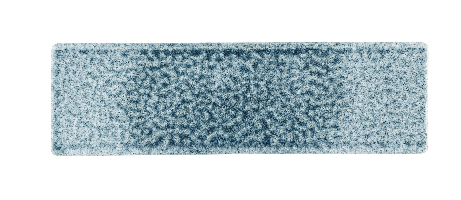 S.P. Raku Topaz Blue Platte
