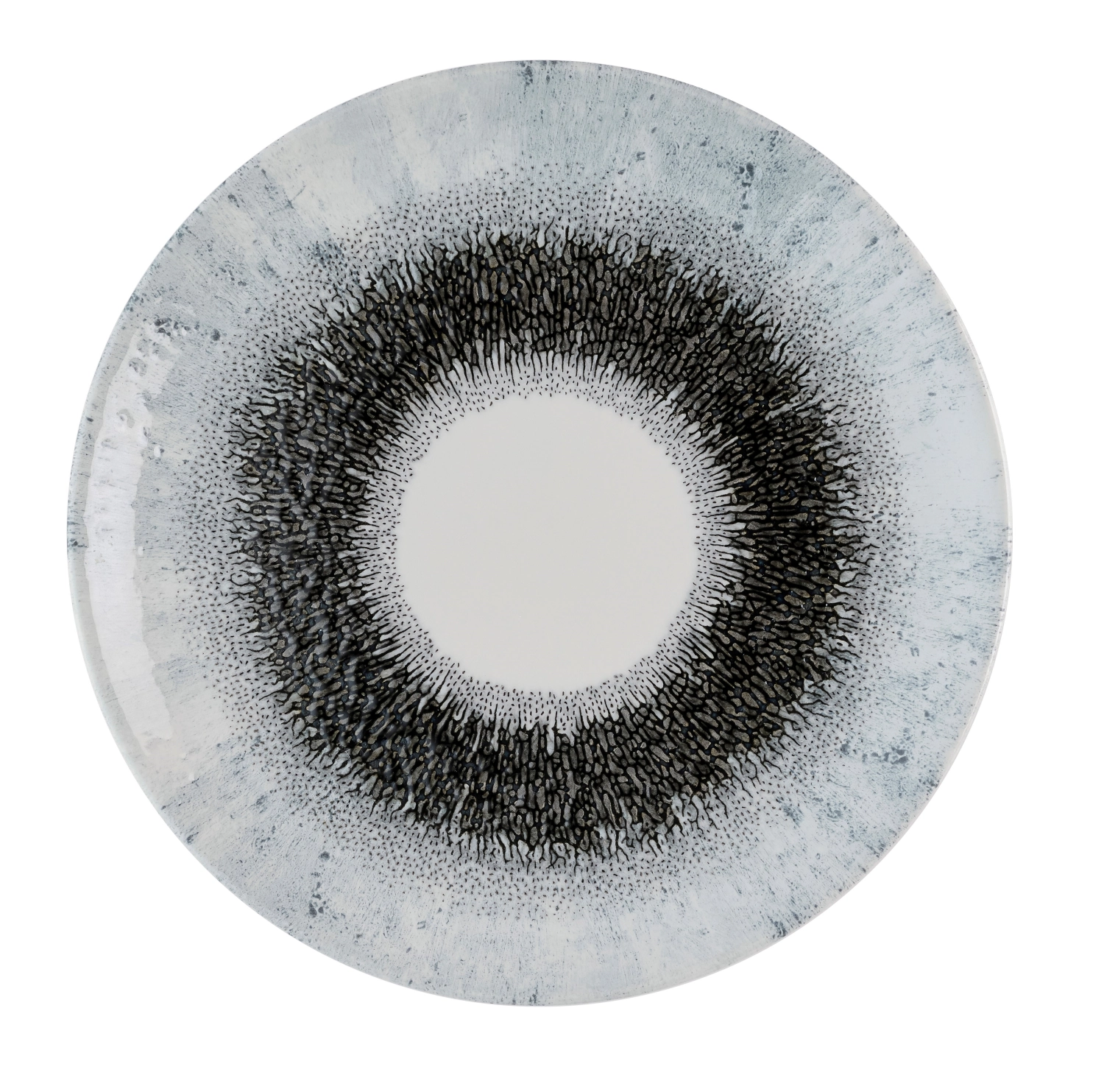 S.P. Fusion Quartz Black Coupe Assiette plate