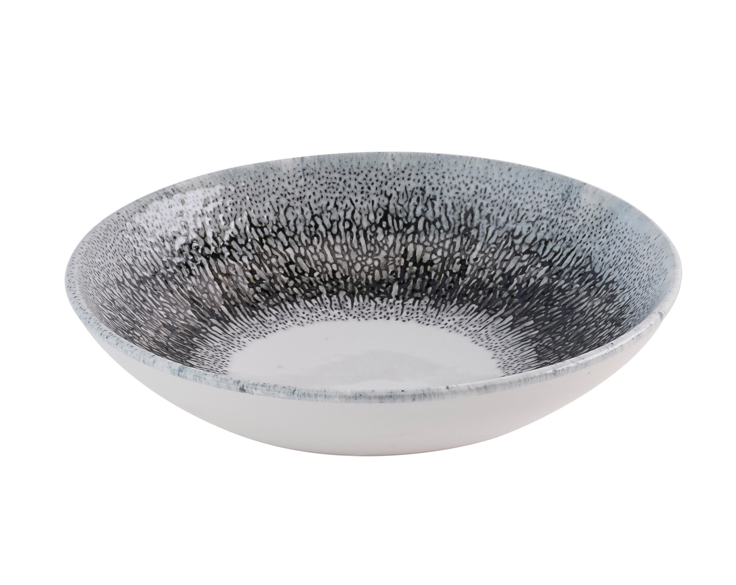 S.P. Fusion Quartz Black Coupe Assiette creuse