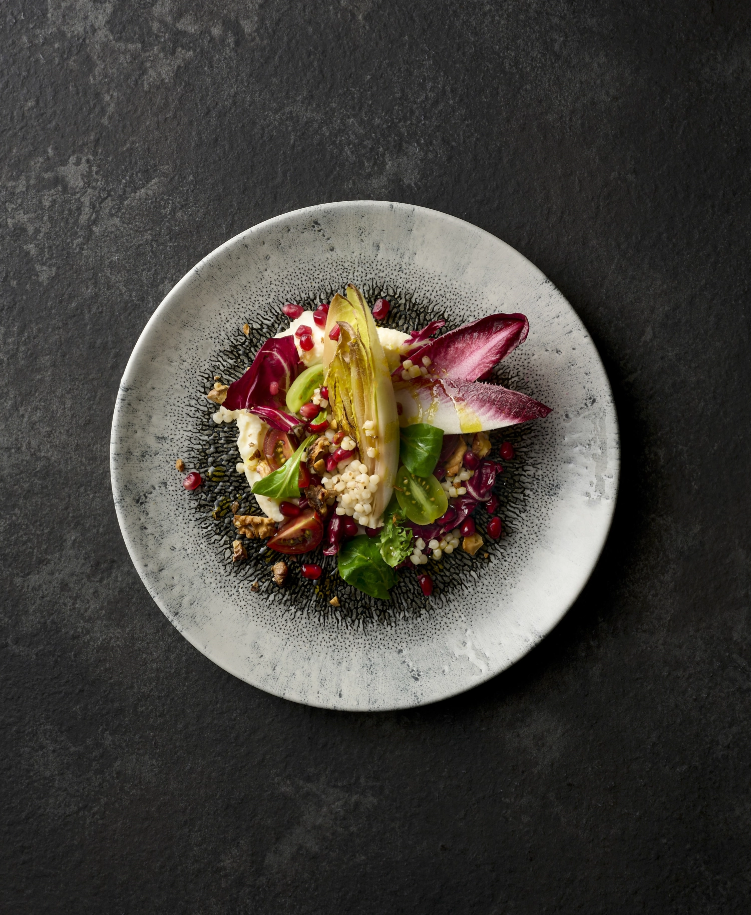 S.P. Fusion Quartz Black Coupe Assiette creuse