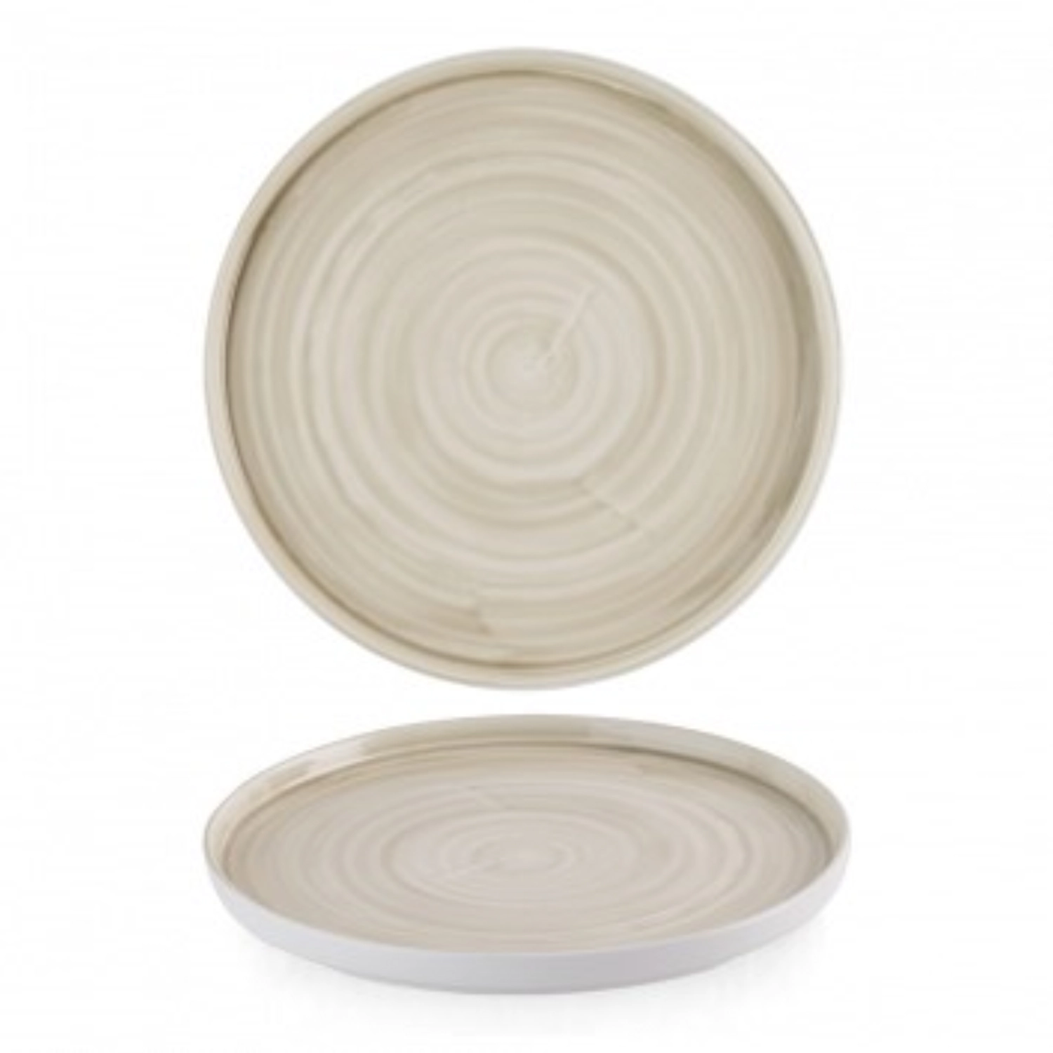 Stonecast Canvas Natural Walled Assiette plate