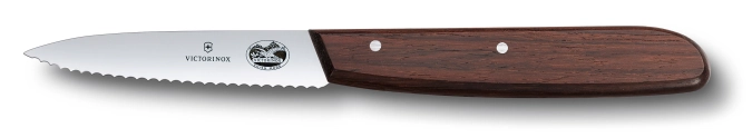 Wood, Gemüsemesser, 8 cm, wellenrschliff, Ahorn