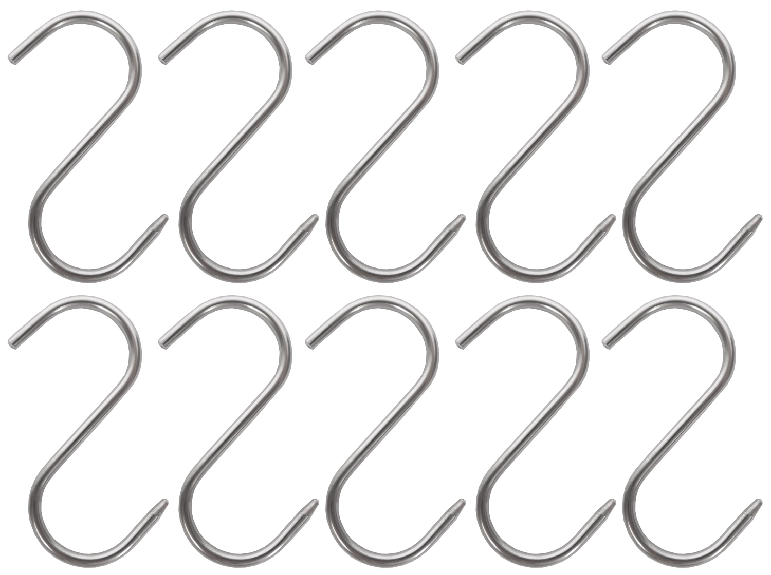 Set de 10 crochets à viande 14x0.6cm