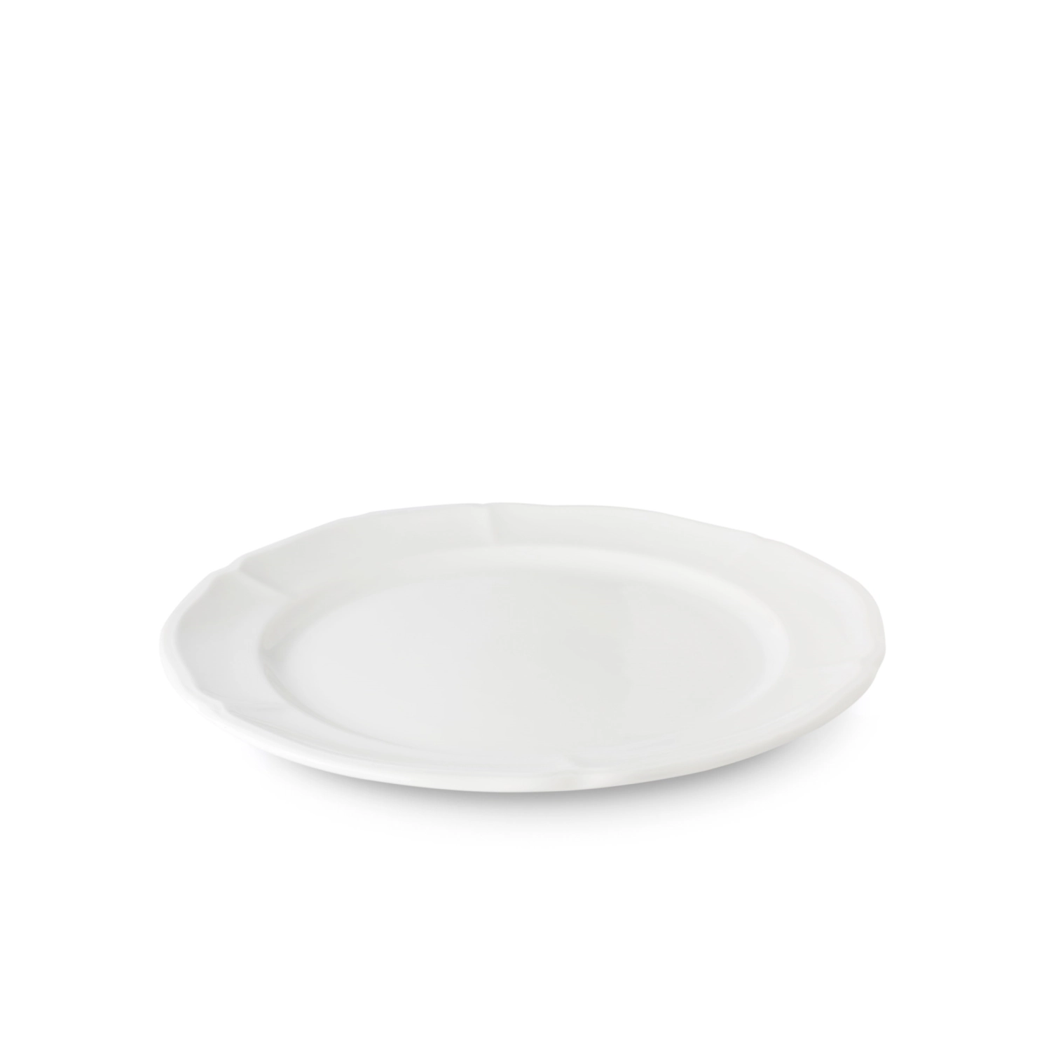 Baroque Assiette plate, 25cm, blanc