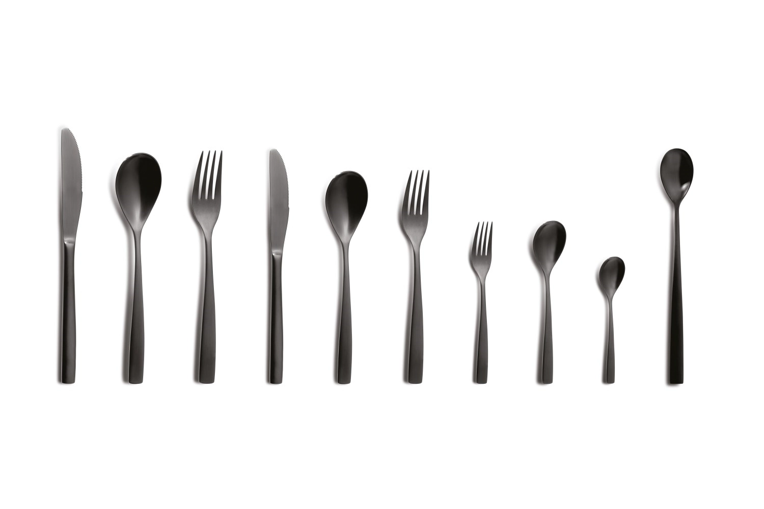 Bcn Salatlöffel 18 0 Schwarz matt