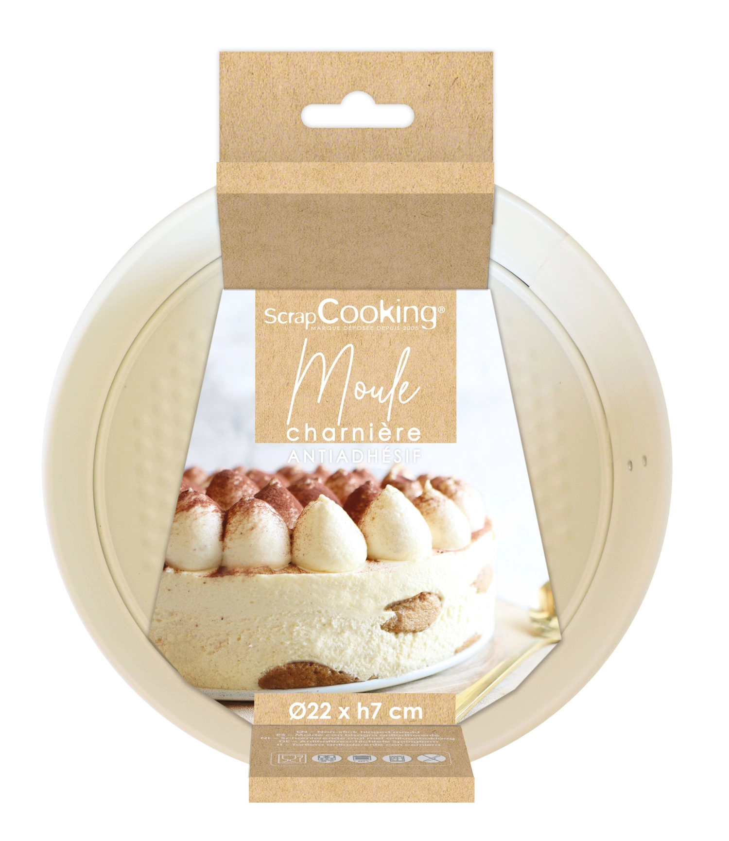 Moule à charnière antiadhésif d20 cm