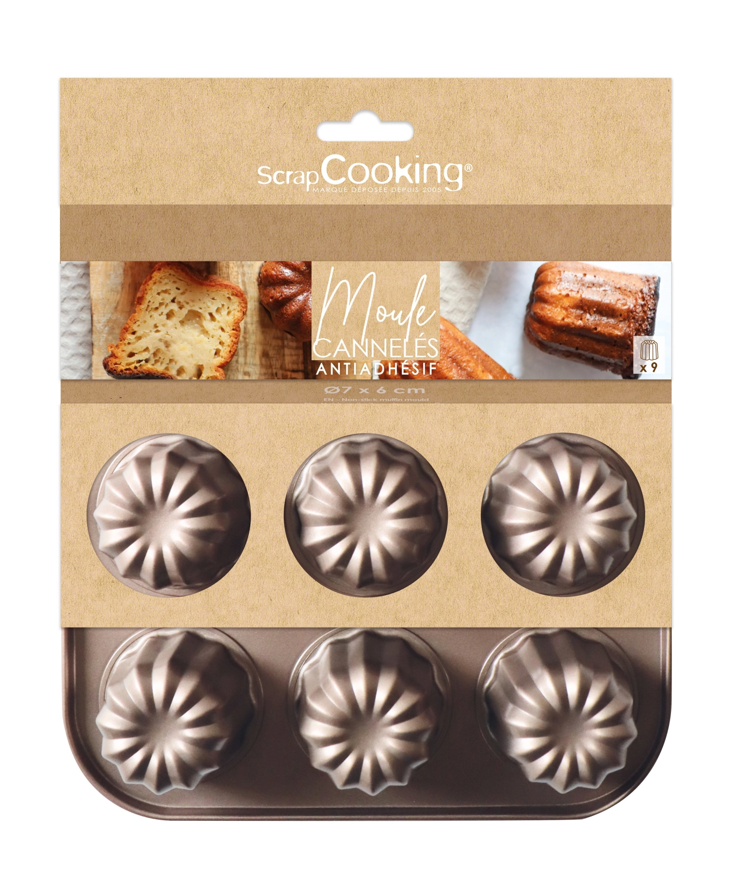 Backform für 9 Cannelé