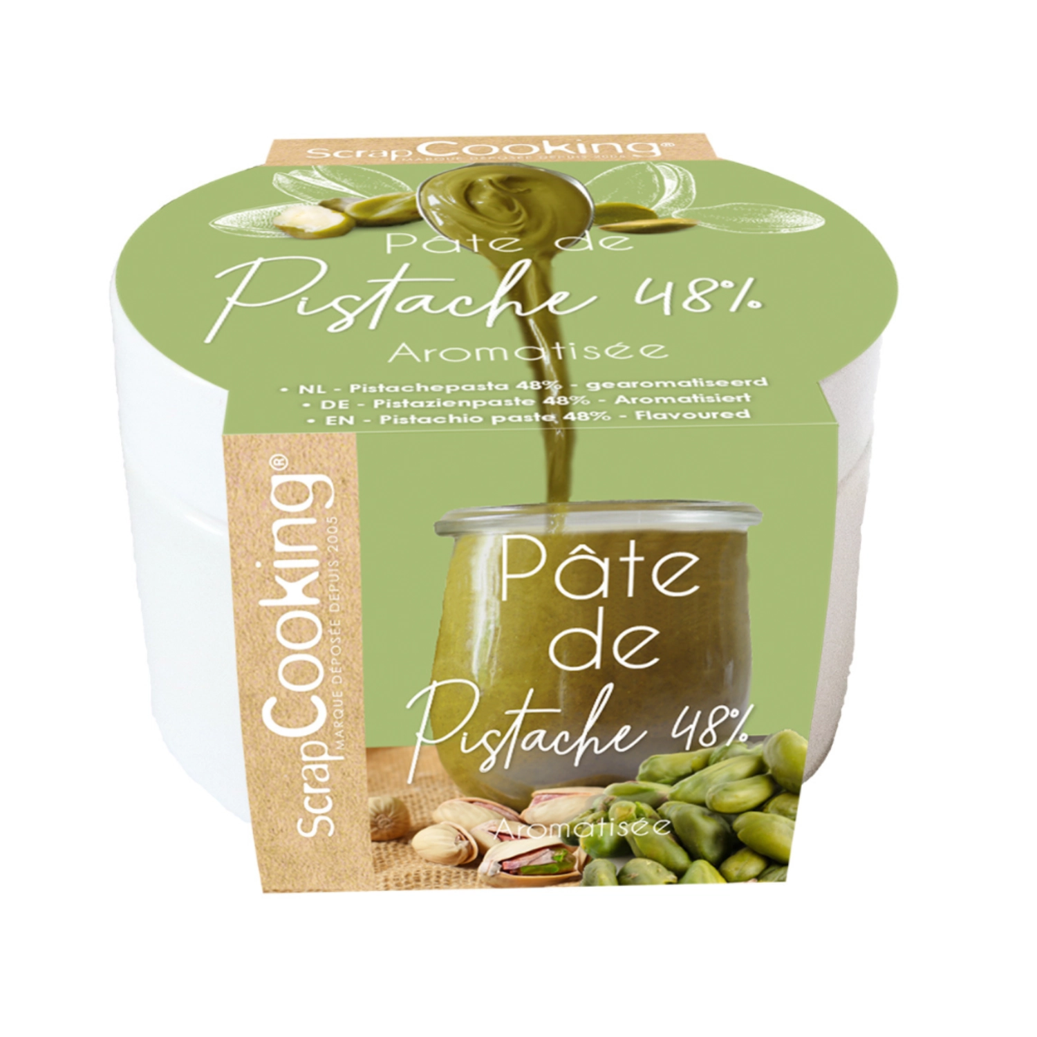 Fertigmischung Pralinemasse Pistazien