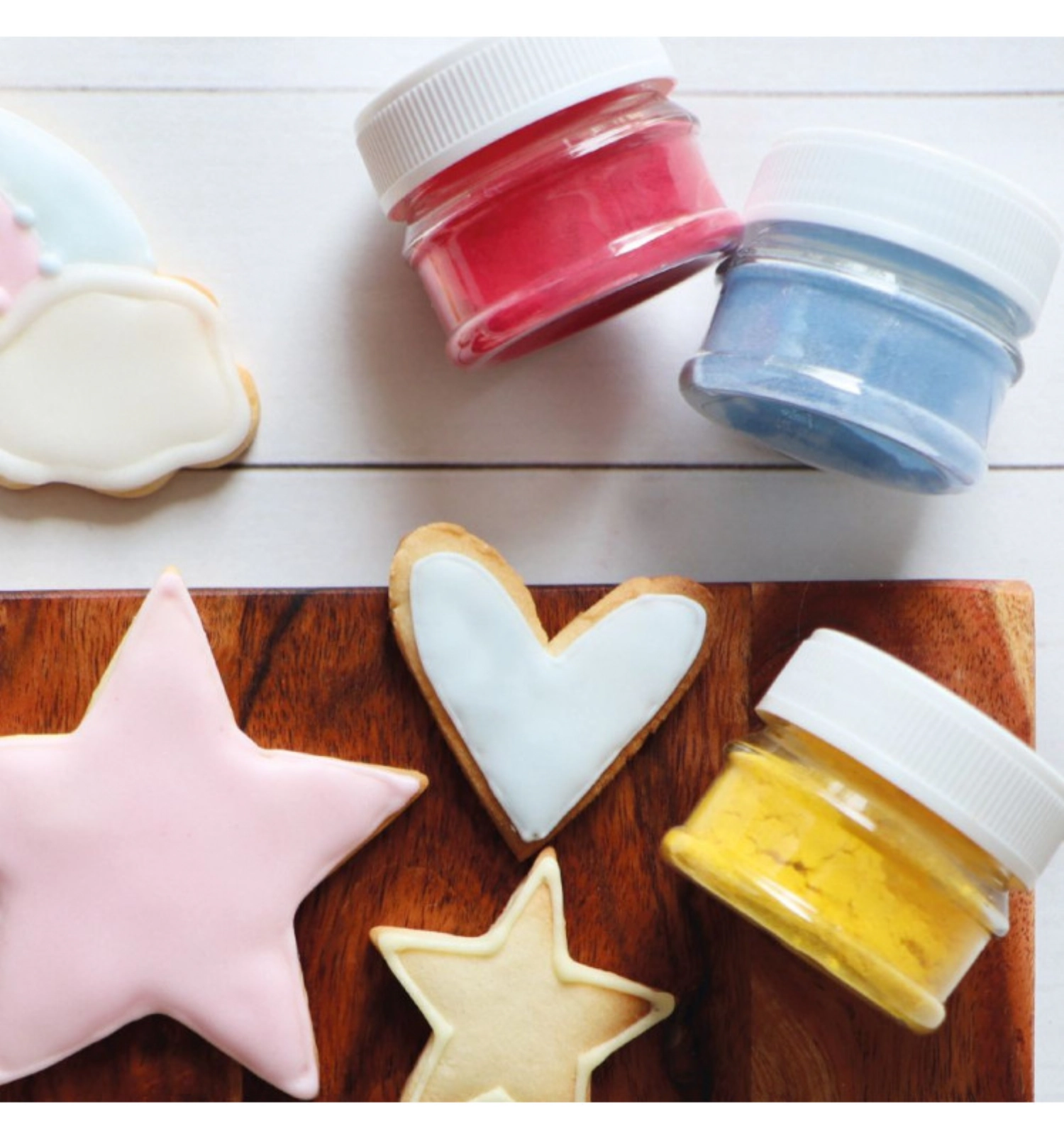 3er Set Lebensmittelfarbe natürlich Pulver