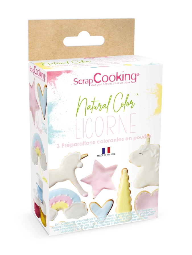 3er Set Lebensmittelfarbe natürlich Pulver