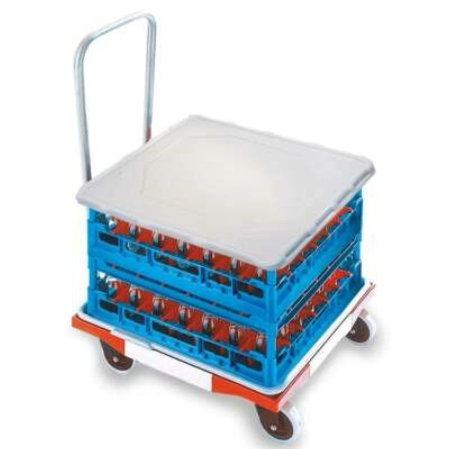 Transportwagen ROLB500 mit Bügel und Abtropfwanne